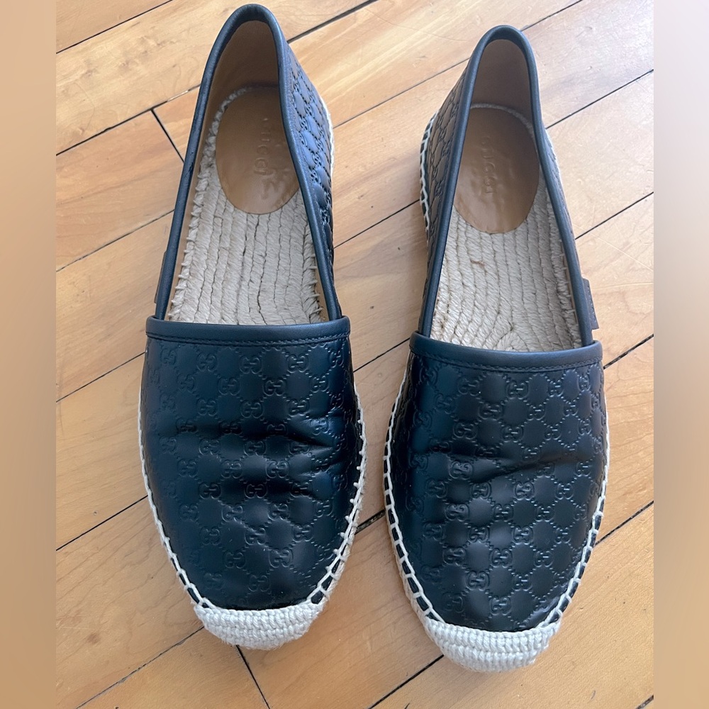 Gucci leather Espadrille
